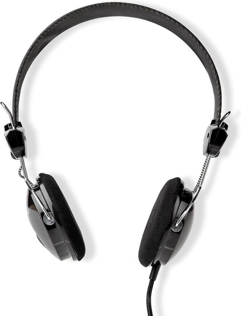 Nedis Bedrade On-ear Koptelefoon - 3,5 mm - Kabellengte: 1.10 m - Zwart