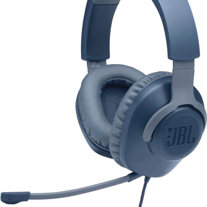 Bedrade over-ear gaming headset met afneembare microfoon - Blauw