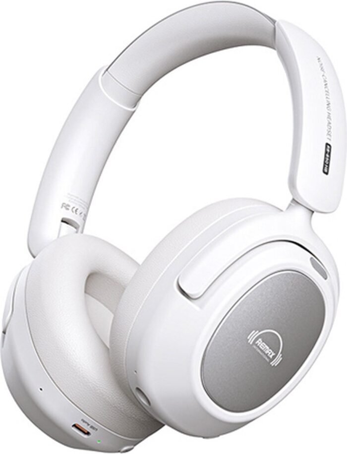 Remax RB-850HB - Bluetooth Koptelefoon - Draadloze Headset - Active Noice Cancelling - BT 5.3 - Wit