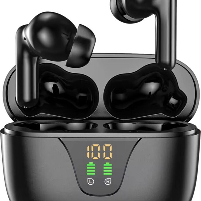 Golden Sound Momentum - Draadloze oordopjes - Bluetooth oortjes met Noise Cancelling - ANC - Led display - Touch functie - Geschikt voor elke smartphone & laptop