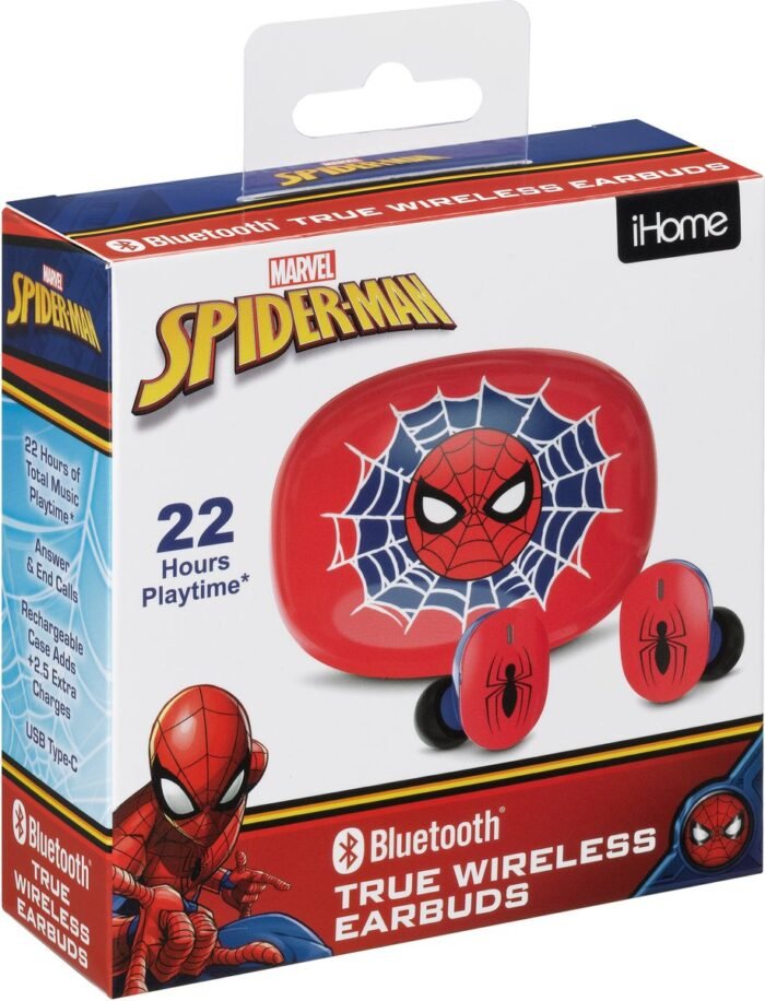 Spiderman - draadloze oordopjes - met oplaadcase - touch control - lange speeltijd - TWS earbuds bluetooth