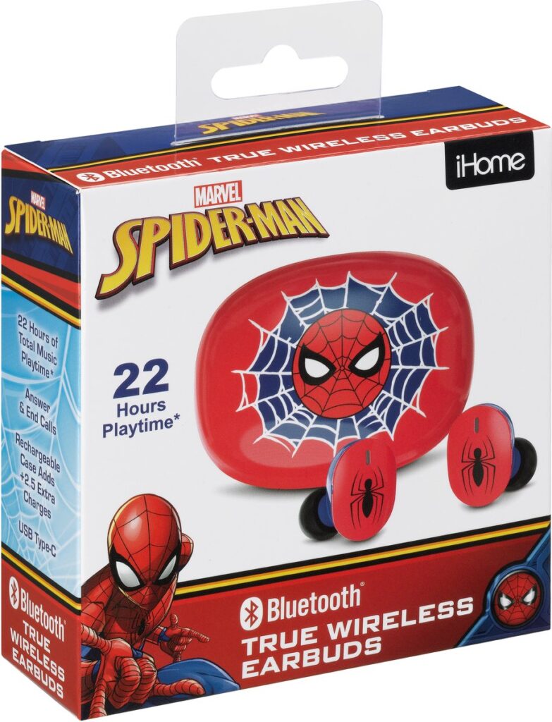 Spiderman - draadloze oordopjes - met oplaadcase - touch control - lange speeltijd - TWS earbuds bluetooth
