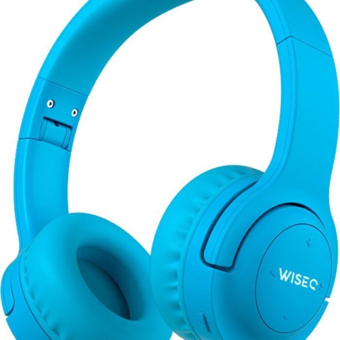 Draadloze Koptelefoon Kinderen - Kinderkoptelefoon met 38 uur Batterij - Volumebegrenzing - Microfoon - Blauw - WiseQ Hero