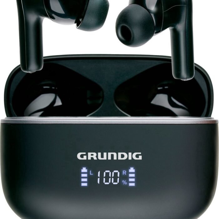 Grundig Draadloze Oordopjes - Bluetooth Earbuds - Noise Cancelling ANC+ENC - Oortjes Draadloos - Oplaadcase met LED-Display - BT 5.3 - Batterijduur 25 Uur