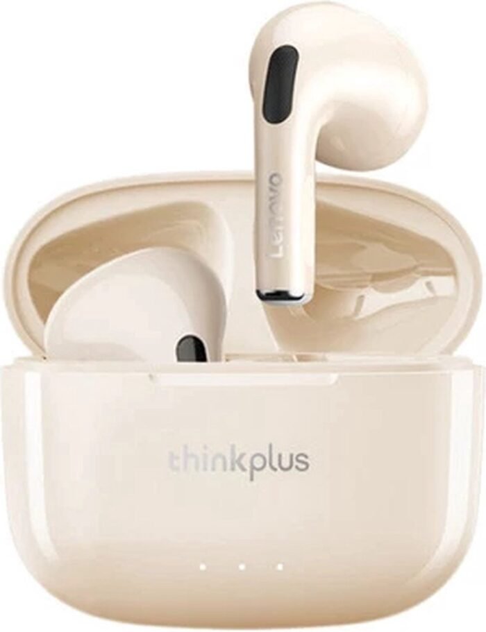 Lenovo LP40 II - Draadloze Oordopjes - Volledig draadloze oordopjes - Noise Cancelling - Oplaad Case - Bluetooth 5.3 - Beige