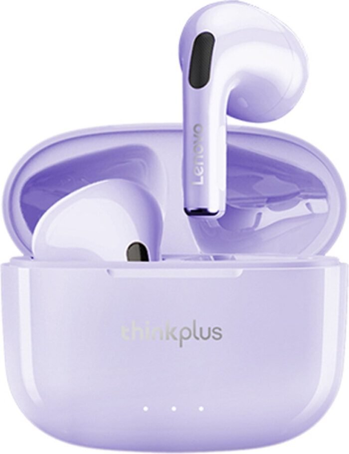 Lenovo LP40 II - Draadloze Oordopjes - Volledig draadloze oordopjes - Noise Cancelling - Oplaad Case - Bluetooth 5.3 - Donkerpaars