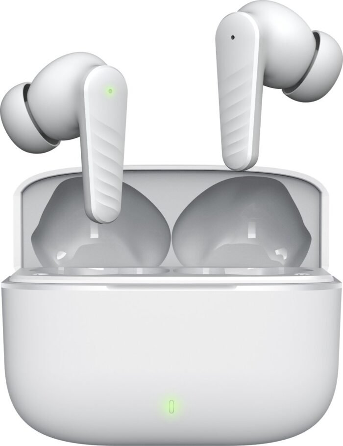 DirectGoods® Draadloze Oordopjes – Bluetooth Oordopjes – Oortjes draadloos – Oordopjes draadloos - Noise cancelling - Universeel – Wit