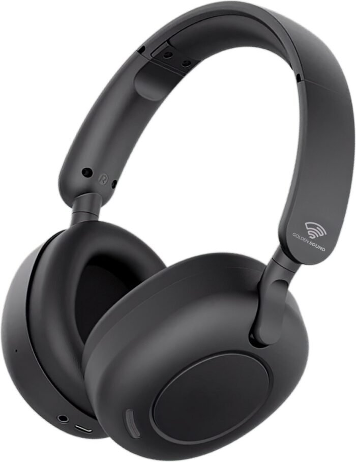 Golden Sound Tune - Draadloze Koptelefoon - Active Noise Cancelling tot 35 dB - Over ear hoofdtelefoon - Bluetooth - 65 uur batterijduur - Geschikt voor elke smartphone & laptop - Koptelefoons