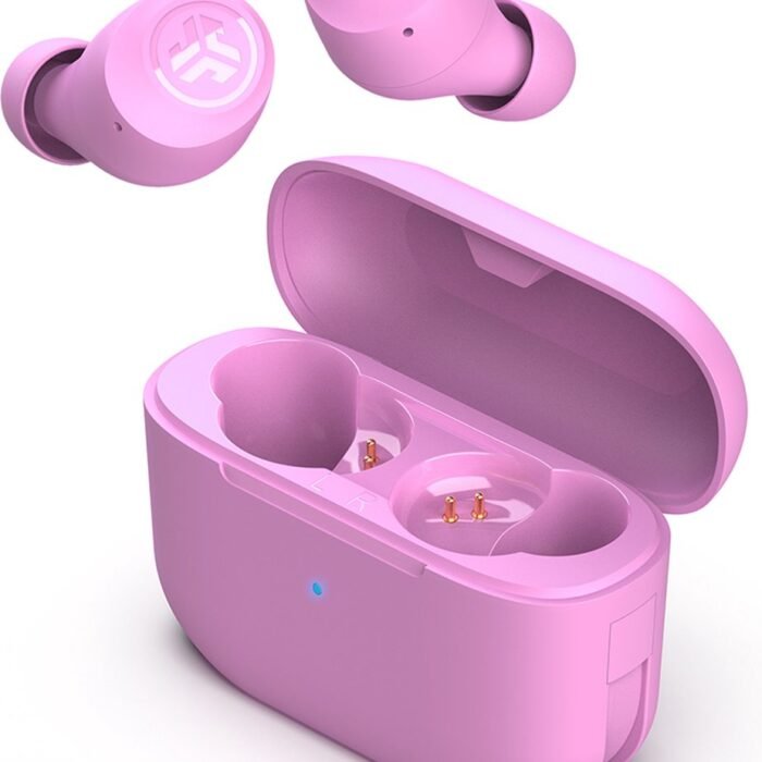 JLAB Go POP Draadloze oordopjes - Bluetooth - 35 uur speeltijd - Be Aware Audio - Met Microfoon - Oortjes Draadloos - Geschikt voor Android en Apple - Roze
