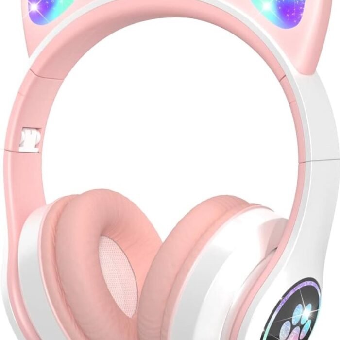 Draadloze Bluetooth Kinderhoofdtelefoon met RGB LED Verlichting en Gehoorbescherming
