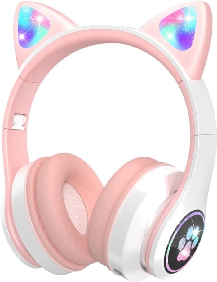 Draadloze Bluetooth Kinderhoofdtelefoon met RGB LED Verlichting en Gehoorbescherming
