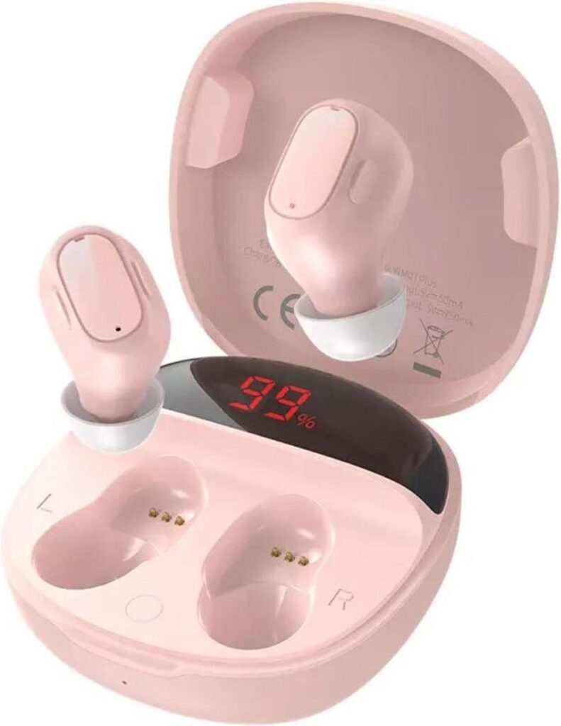 Baseus Encok WM01 Plus True Wireless Earphones TWS Bluetooth 5.0 - Roze