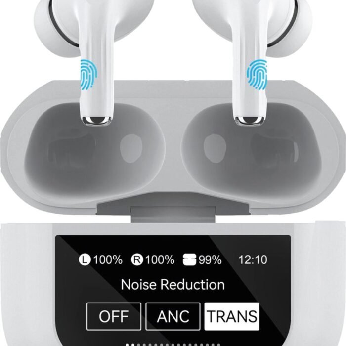 Bluetooth Oordopjes - Draadloze oortjes - Oortjes draadloos - Geschikt voor iPhone 12/13/14/15/16 Plus, Pro, Pro Max, iPad Pro, Air, 2022 en Samsung Galaxy A55, S24, Samsung Tablet S9 Plus, A9 etc. - Touch Display - Noise Cancelling - Bluetooth 5.4