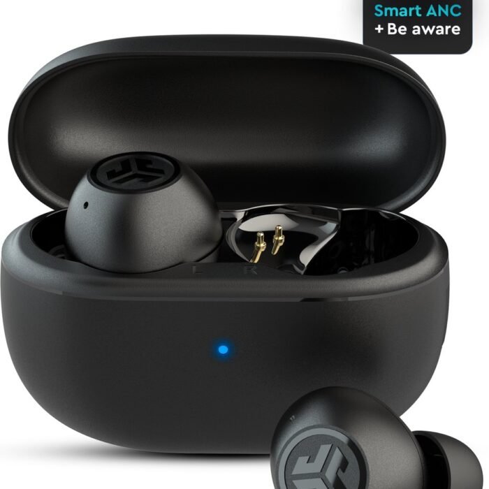 JLAB Go POP ANC Draadloze oordopjes - Noise Cancelling Oortjes - Bluetooth Multipoint - 24 uur speeltijd - Met Microfoon - Draadloos - Geschikt voor Android en Apple - Zwart