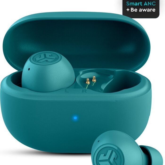 JLAB Go POP ANC Draadloze oordopjes - Noise Cancelling Oortjes - Bluetooth Multipoint - 24 uur speeltijd - Met Microfoon - Draadloos - Geschikt voor Android en Apple - Teal