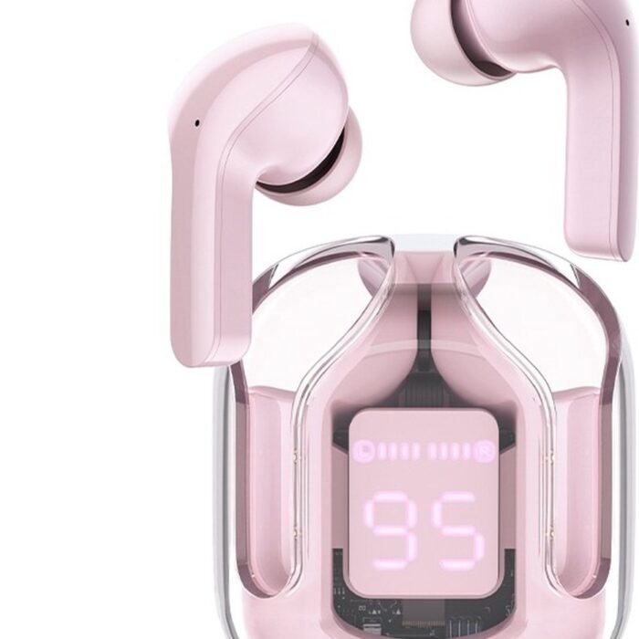 ACEFAST T6 Draadloze Oordopjes Pink Lotus - Met draadloos oplaadbare case - Noise Cancelling Oortjes - Bluetooth 5.2 - Stijlvol & Clean Design