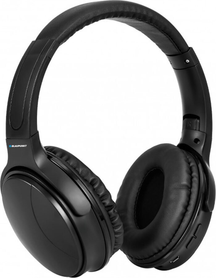 Blaupunkt, Bluetooth 5.0 headset met handsfree functie en ingebouwde microfoon, Zwart