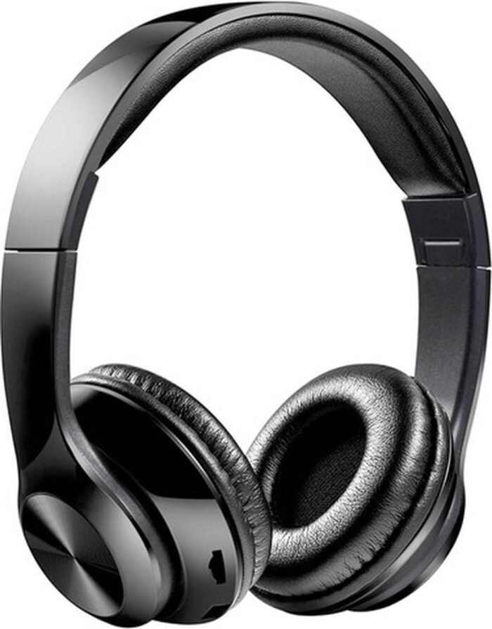 DrPhone Draadloze Bluetooth 5.0 Koptelefoon met 4 functies - Micro SD kaart - FM - AUX - Handsfree Met Microfoon & Diepe Bass - Zwart