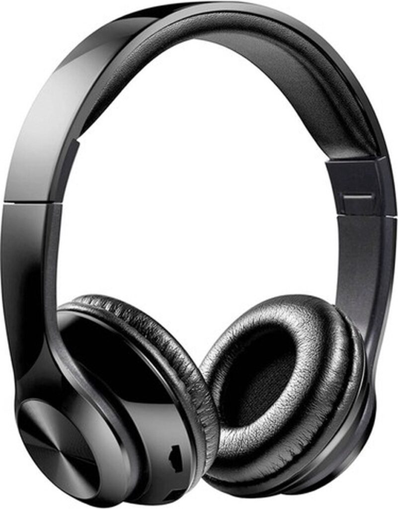 DrPhone Draadloze Bluetooth 5.0 Koptelefoon met 4 functies - Micro SD kaart - FM - AUX - Handsfree Met Microfoon & Diepe Bass - Zwart