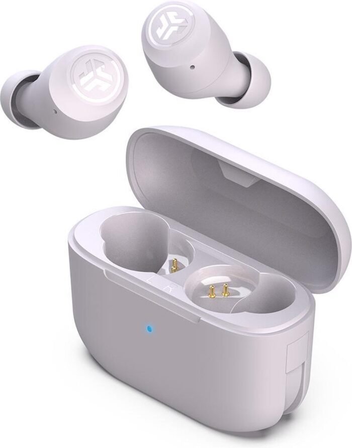JLAB Go POP Draadloze oordopjes - Bluetooth - 35 uur speeltijd - Be Aware Audio - Met Microfoon - Oortjes Draadloos - Geschikt voor Android en Apple - Lila Roze