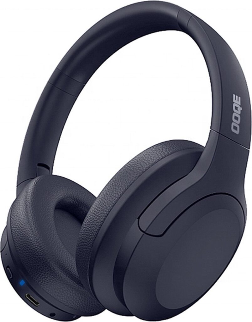 OOQE PRO HX9 - Koptelefoon | Koptelefoon Bluetooth | Koptelefoon Draadloos | Koptelefoon met Microfoon | Passive Noise Cancelling | ClearTone: Zuiver | Nieuwste Bluetooth 5.3 | Opvouwbaar | Ergonomisch | Energiezuinig: Lange Batterijduur | Blauw