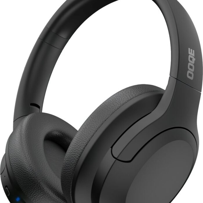OOQE PRO HX9 - Koptelefoon | Koptelefoon Bluetooth | Koptelefoon Draadloos | Koptelefoon met Microfoon | Passive Noise Cancelling | ClearTone: Zuiver | Nieuwste Bluetooth 5.3 | Opvouwbaar | Ergonomisch | Energiezuinig: Lange Batterijduur | Zwart