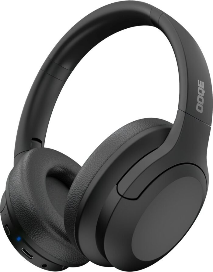 OOQE PRO HX9 - Koptelefoon | Koptelefoon Bluetooth | Koptelefoon Draadloos | Koptelefoon met Microfoon | Passive Noise Cancelling | ClearTone: Zuiver | Nieuwste Bluetooth 5.3 | Opvouwbaar | Ergonomisch | Energiezuinig: Lange Batterijduur | Zwart
