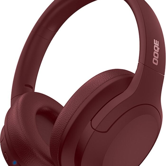 OOQE PRO HX9 - Koptelefoon | Koptelefoon Bluetooth | Koptelefoon Draadloos | Koptelefoon met Microfoon | Passive Noise Cancelling | ClearTone: Zuiver | Nieuwste Bluetooth 5.3 | Opvouwbaar | Ergonomisch | Energiezuinig: Lange Batterijduur | Rood