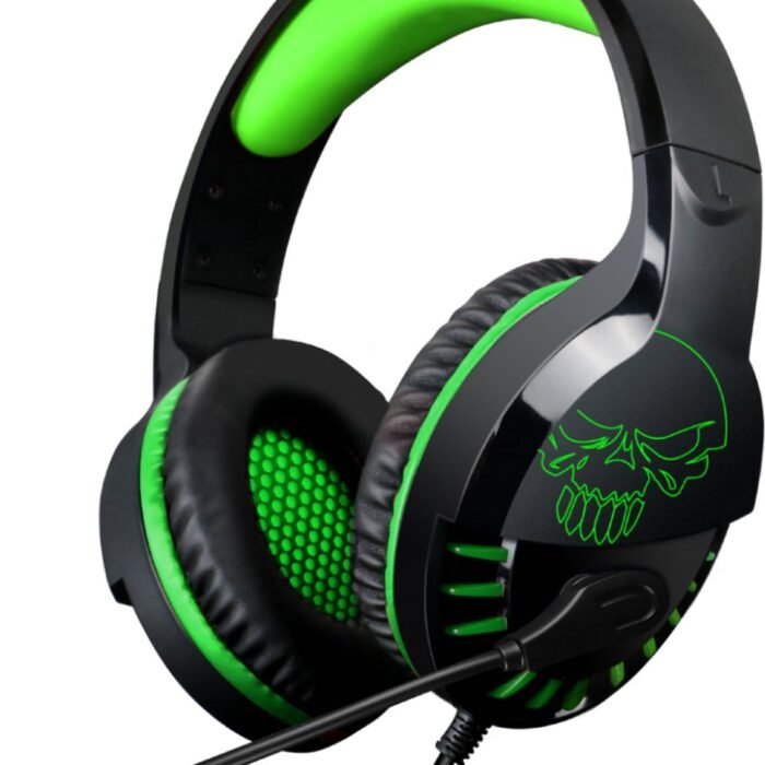 Spirit of Gamer Headset – Kinder Koptelefoon - Koptelefoon - Microfoon – Geschikt Voor Headset Nintendo Switch/PS5/PS4/Xbox Series X/S/Xbox One/Pc – Ruisonderdrukkende Microfoon – Verstelbare hoofdband – Helder geluid – Zwart/Groen