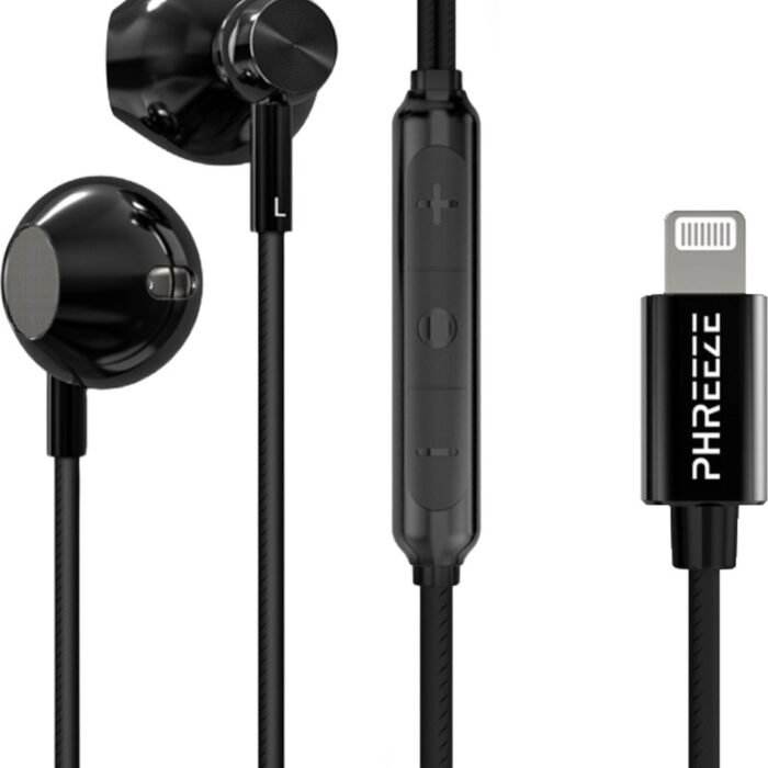 Phreeze EP20 Oordopjes met Draad - Geschikt voor Apple iPhone Oortjes - Lightning Aansluiting - Bass Boost - Microfoon - Voor 14 Pro Max en ouder
