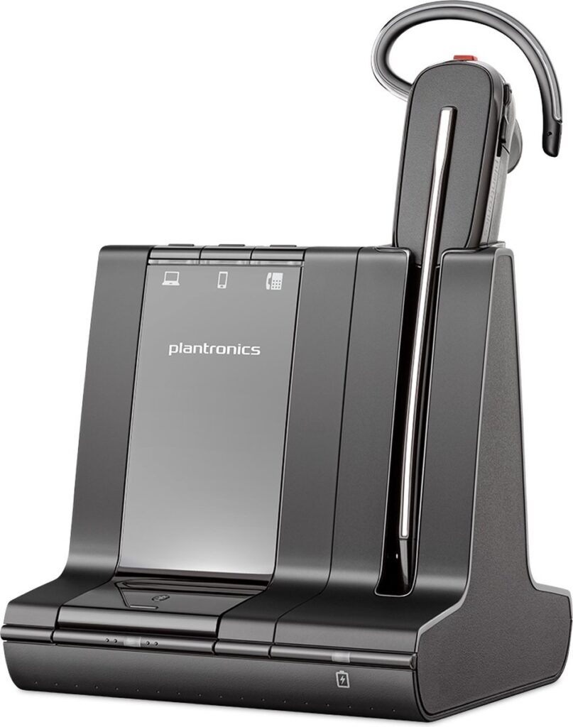 POLY 211819-11 hoofdtelefoon/headset Bedraad en draadloos Kantoor/callcenter Bluetooth Zwart