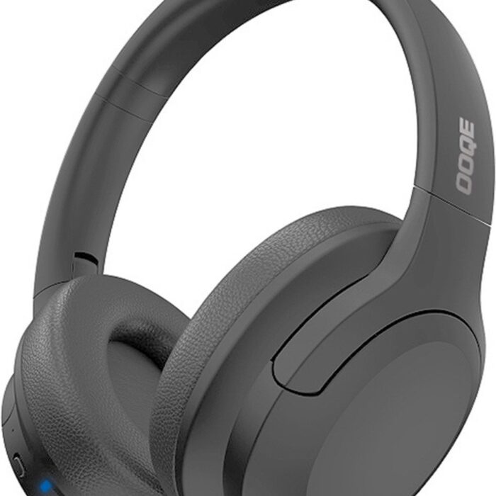OOQE PRO HX9 - Koptelefoon | Koptelefoon Bluetooth | Koptelefoon Draadloos | Koptelefoon met Microfoon | Passive Noise Cancelling | ClearTone: Zuiver | Nieuwste Bluetooth 5.3 | Opvouwbaar | Ergonomisch | Energiezuinig: Lange Batterijduur | Grijs