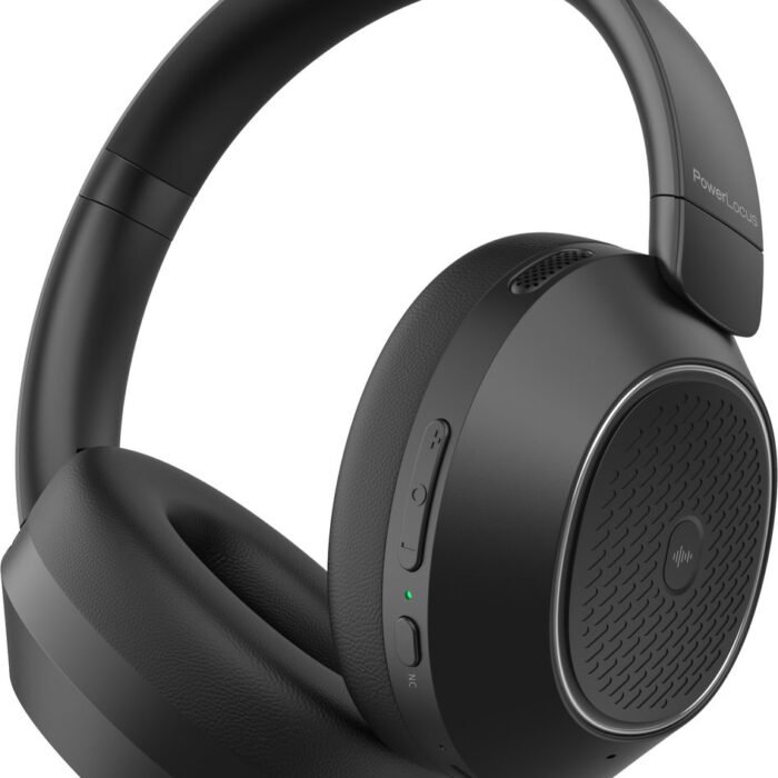 PowerLocus - Universe - Active Noise Cancelling Koptelefoon - Hybric ANC mode - 60+ uur batterijduur - Over-Ear - Microfoon - Koptelefoons - Deep Bass Modi - Zwart