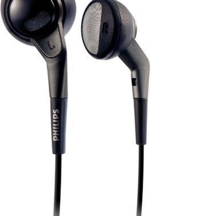 Philips Stereo In-Ear Headset - Flexi-Grip design - 3.5 mm Jack plug - Extra soft oorkussentjes - Kabel 110 cm - Zwart