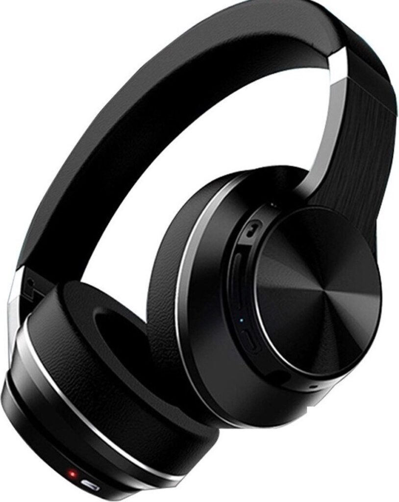 DrPhone ANC-E11 - AptX Noise Cancelling Koptelefoon – Ruisonderdrukking – Over Ear – Bluetooth 5.0 - Wireless Headphone - Zwart