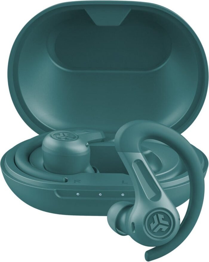 JLAB JBuds Sport ANC 4 Draadloze oordopjes – Oortjes Draadloos - Hybrid Active Noise Cancelling - 60 Uur Afspeeltijd - IP66 Waterbestendig - Aanpasbare EQ3 instellingen - Bluetooth multipoint - Hardlopen - Groen