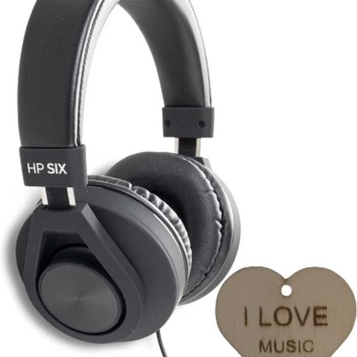 Gewa Hoofdtelefoon | HP SIX BLACK | Ergonomisch Design | Met Specter Sleutelhanger