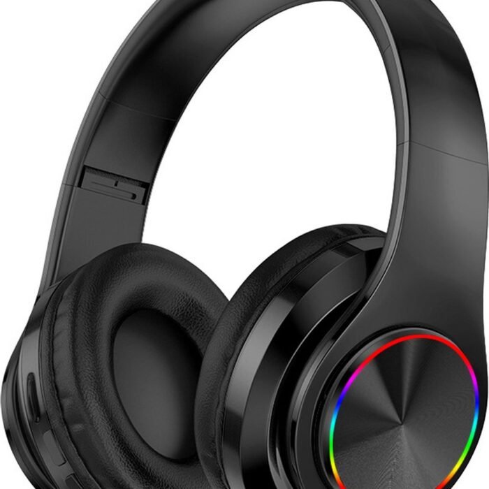 Pro Care Excellent Quality® Headset met Microfoon LED verlichting - Headset Draadloos - Bluetooth - Active Noise Reduction - SD card mogelijkheid - Kleur Zwart
