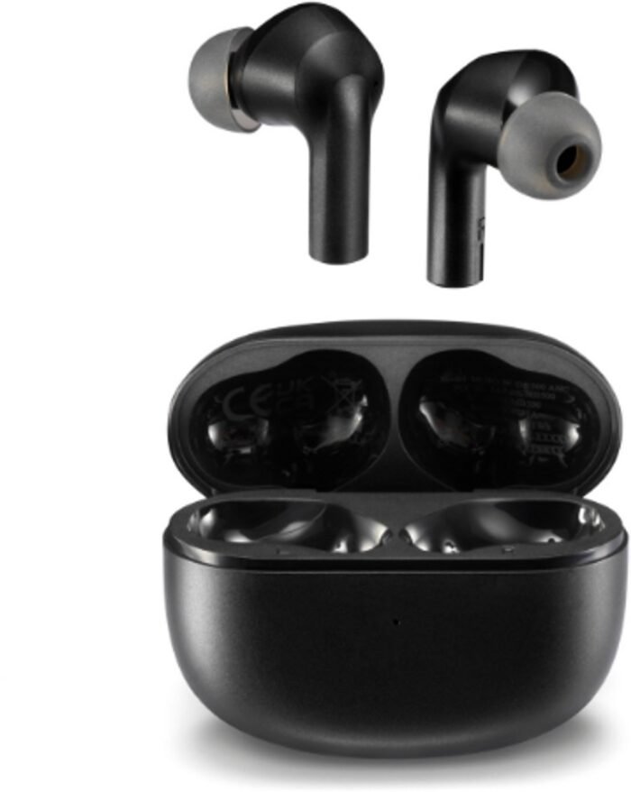 Motorola - Moto Buds 500 ANC Active Noise Canceling True Wireless Oordopjes, Snelle Koppeling, 20 Uur Speeltijd, Waterbestendig, USB-C Opladen, Zwart