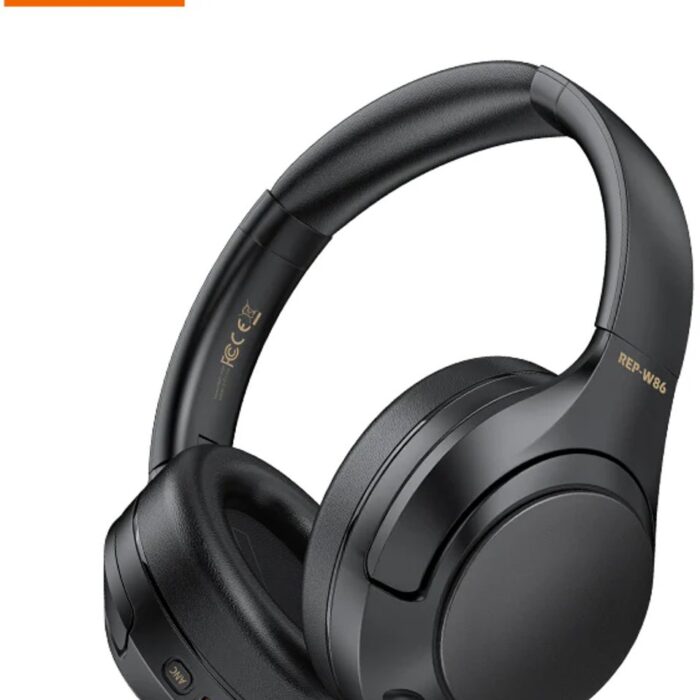 Recci REP-W86 - Draadloze ANC Headset met Hi-Fi Geluid - Zwart