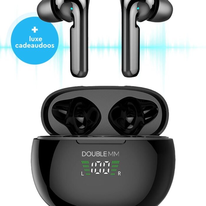 DOUBLE MM - Draadloze Oordopjes - Bluetooth Oordopjes - Oordopjes Draadloos - Oortjes - Sport Oordopjes -