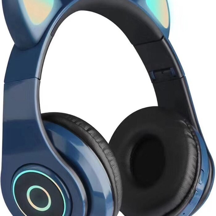 Kinder Koptelefoon - Hoofdtelefoon - Draadloos - Bluetooth - Kattenoortjes - LED - ROOD