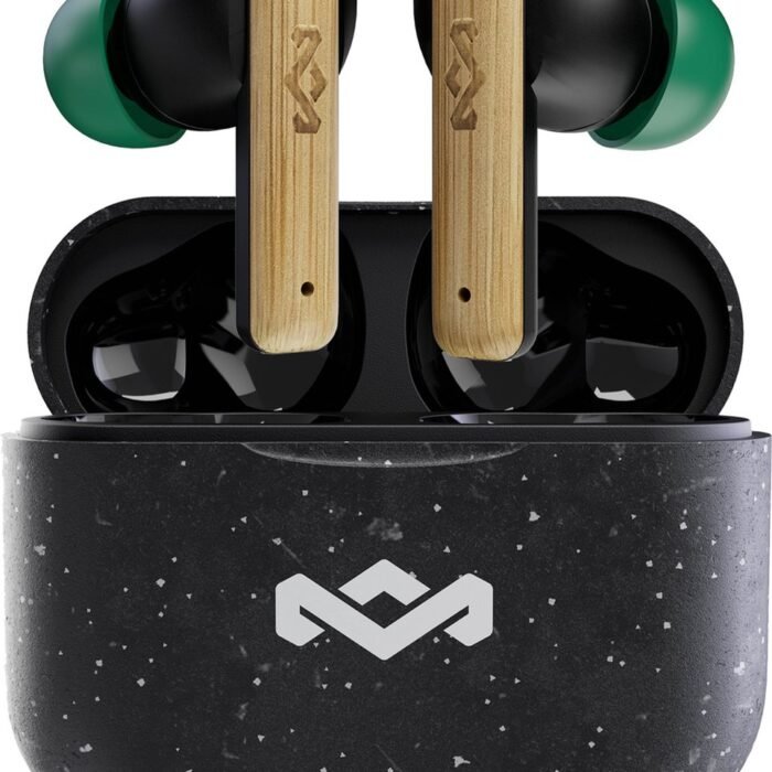 House of Marley Little Bird Draadloze Oordopjes - Oortjes Draadloos - Bluetooth - 24 uur speeltijd - Eco Friendly Design - Quickcharge - Zwart