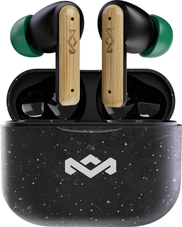 House of Marley Little Bird Draadloze Oordopjes - Oortjes Draadloos - Bluetooth - 24 uur speeltijd - Eco Friendly Design - Quickcharge - Zwart