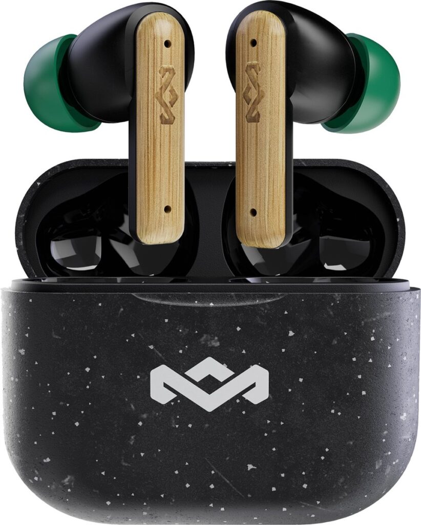 House of Marley Little Bird Draadloze Oordopjes - Oortjes Draadloos - Bluetooth - 24 uur speeltijd - Eco Friendly Design - Quickcharge - Zwart
