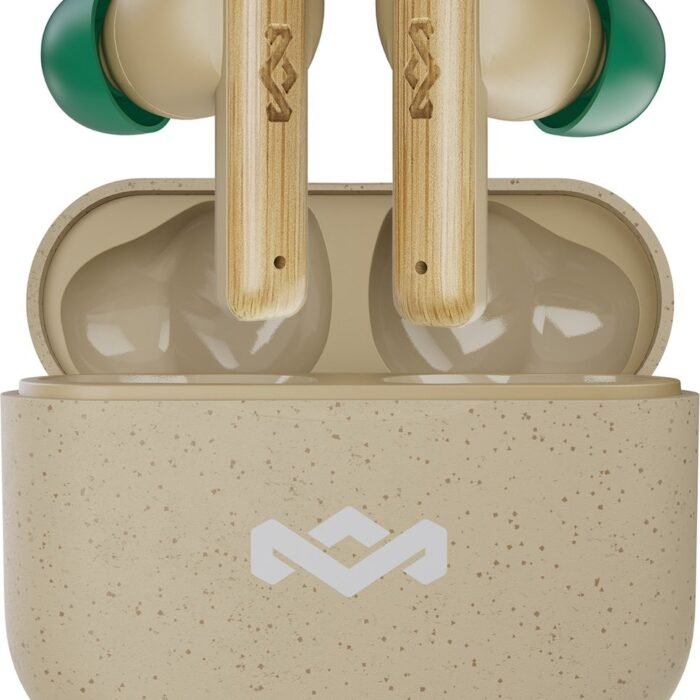 House of Marley Little Bird Draadloze Oordopjes - Oortjes Draadloos - Bluetooth - 24 uur speeltijd - Eco Friendly Design - Quickcharge - Creme