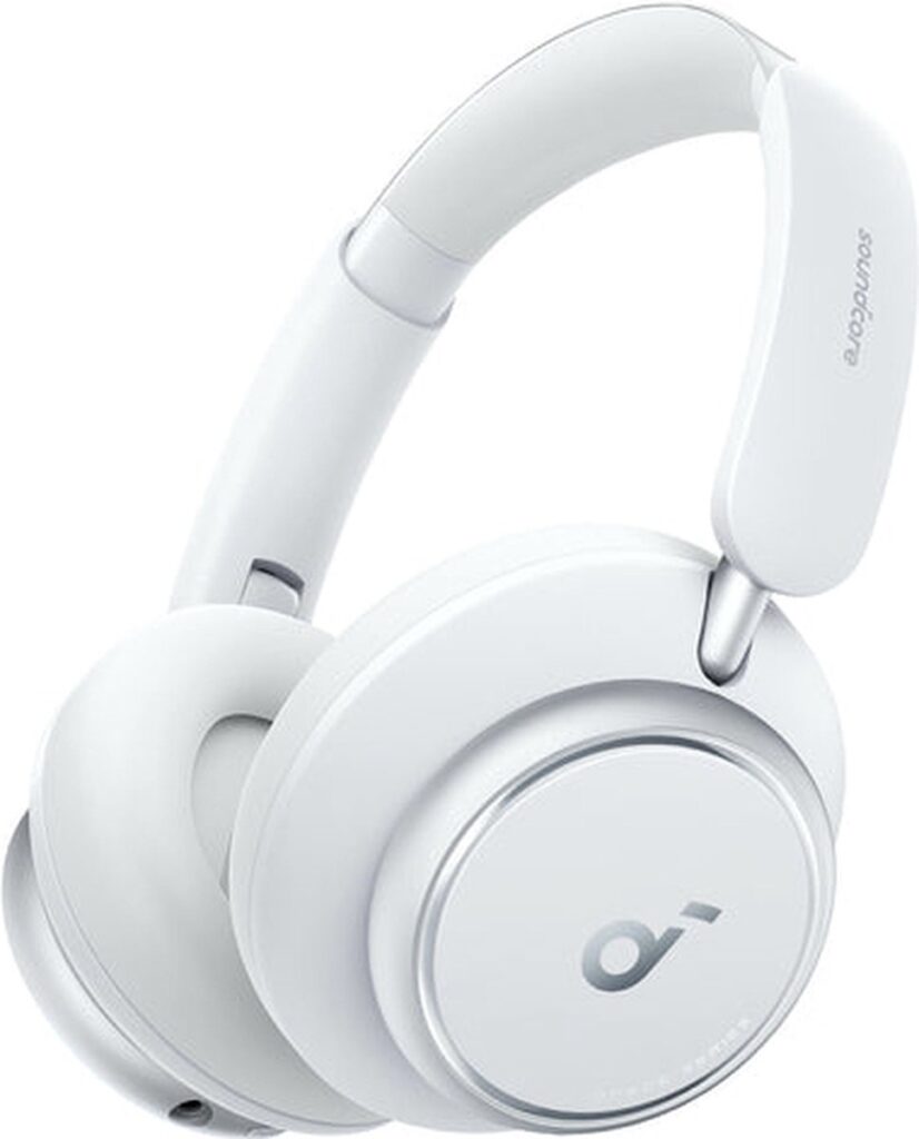 soundcore by Anker Space Q45 Draadloze Over-ear Koptelefoon Wit - Headphones - Active Noise Cancelling tot 98%, Multipoint Connection, 65 uur accuduur, Bluetooth 5.3, LDAC, Hi-Res Certified