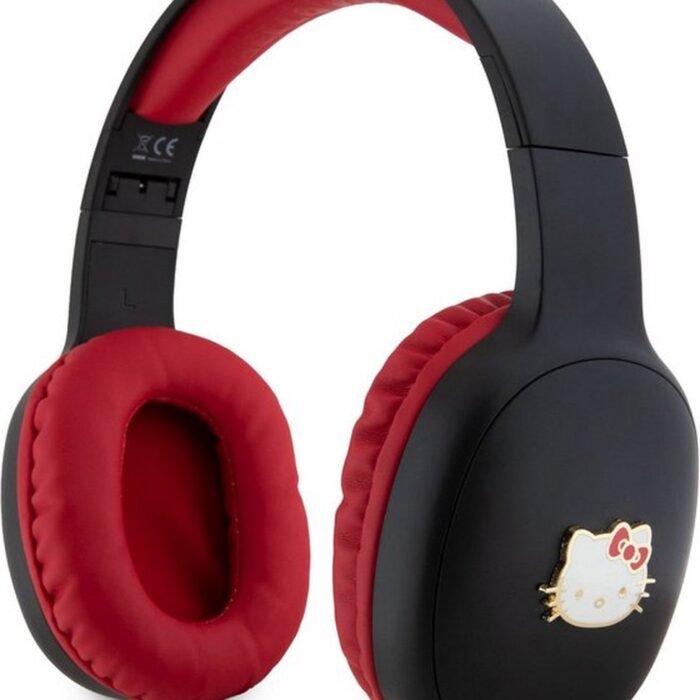 Hello Kitty Bicolor Metal Head - Bluetooth Koptelefoon - Zwart/Rood