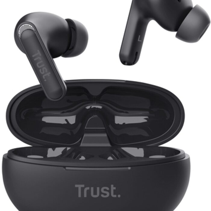 Trust Yavi Bluetooth Earbuds - Volledig Draadloze Oordopjes met Noise-Cancelling Microfoons - Zwart
