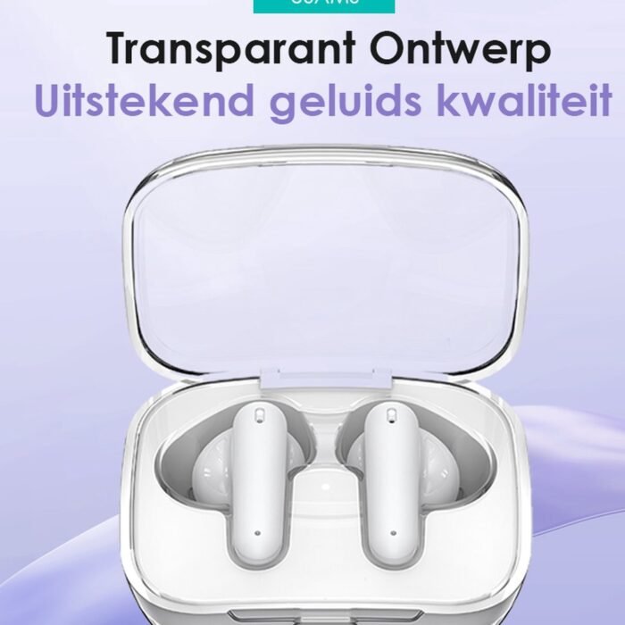 CL CHLIN® usam Transparanto: Draadloze In Ear Bluetooth oordopje met transparant case - Draadloze oortje Bluetooth - Sport oordopjes - bluetooth oordopjes - draadloze oordopjes - oortjes draadloos - draadloze oortjes bluetooth - earbuds